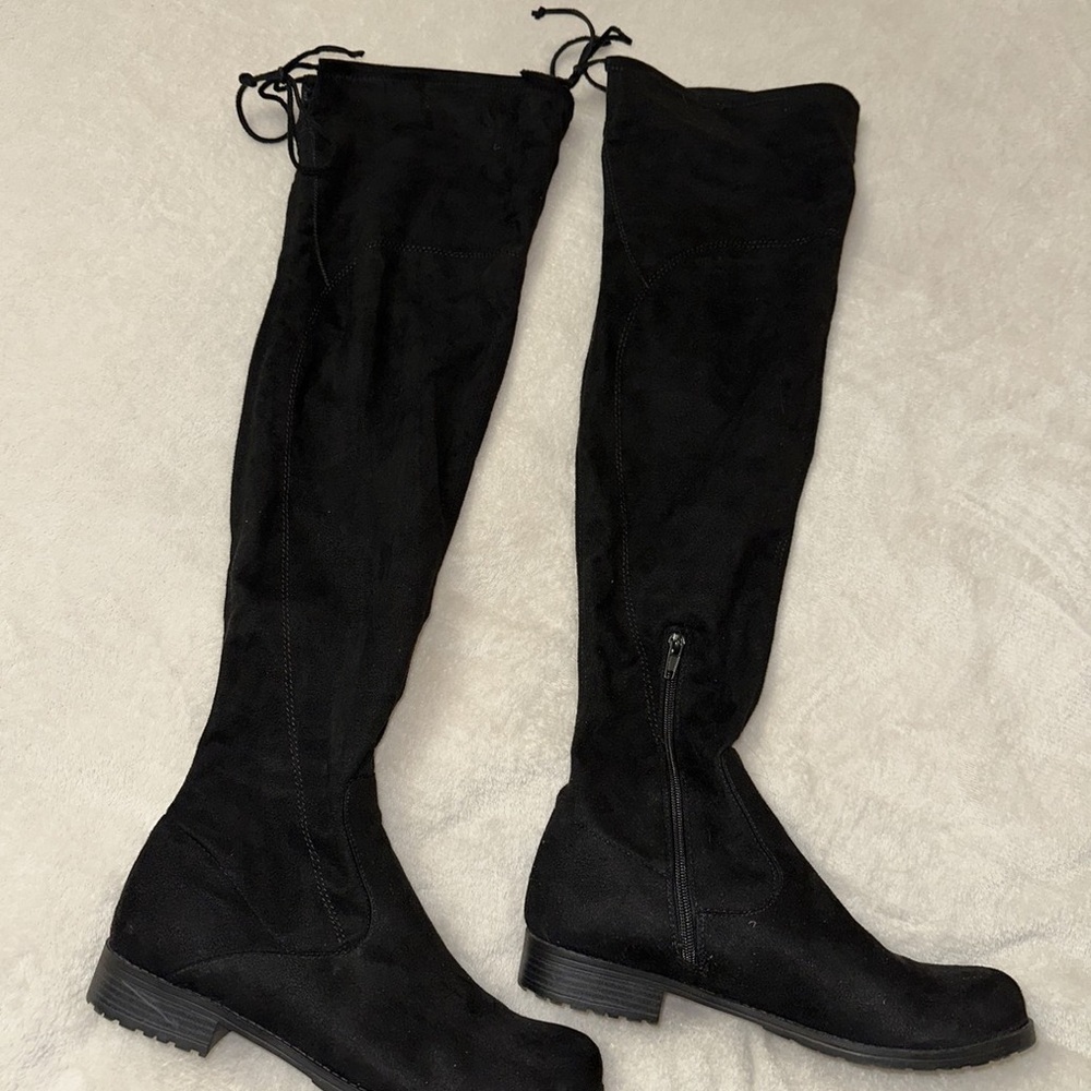 Unisa Black Over-the-Knee Boots